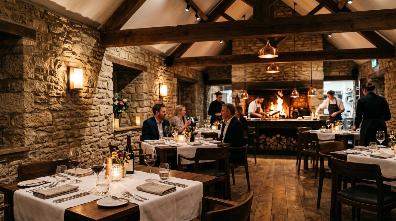 The Hearth House dining room